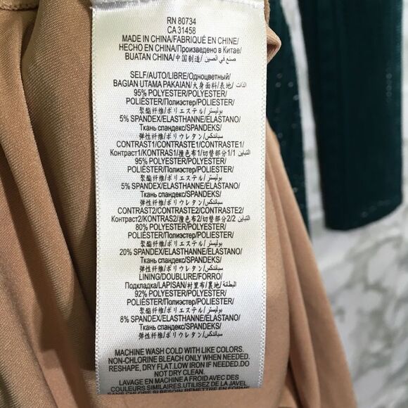 BCBGMAXAZRIA CROCHET LACE OVERLAY FIT & FLARE LONG SLEEVE MINI DAINA DRESS XS - Picture 9 of 14